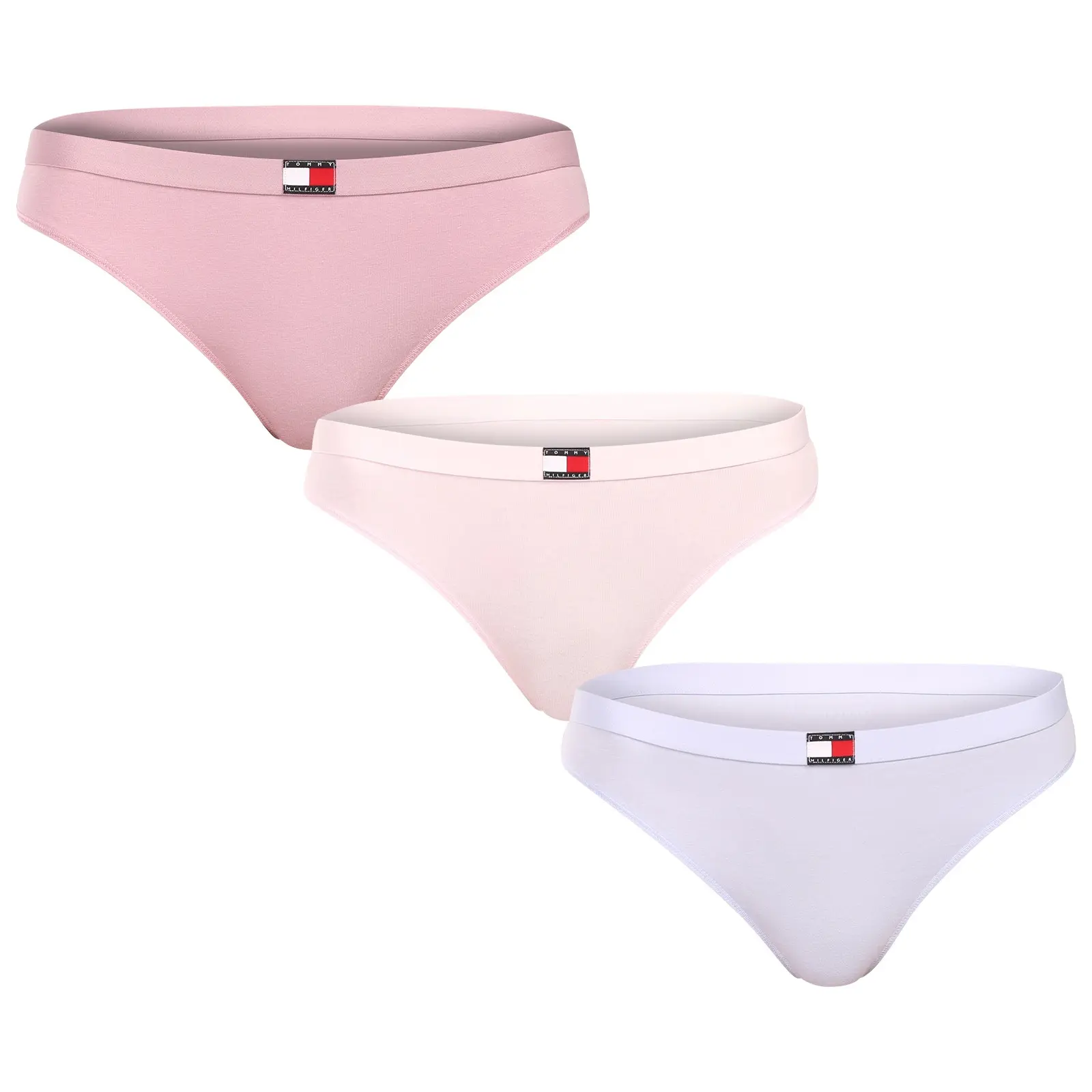 3PACK dámská tanga Tommy Hilfiger vícebarevná (UW0UW06139 05F)