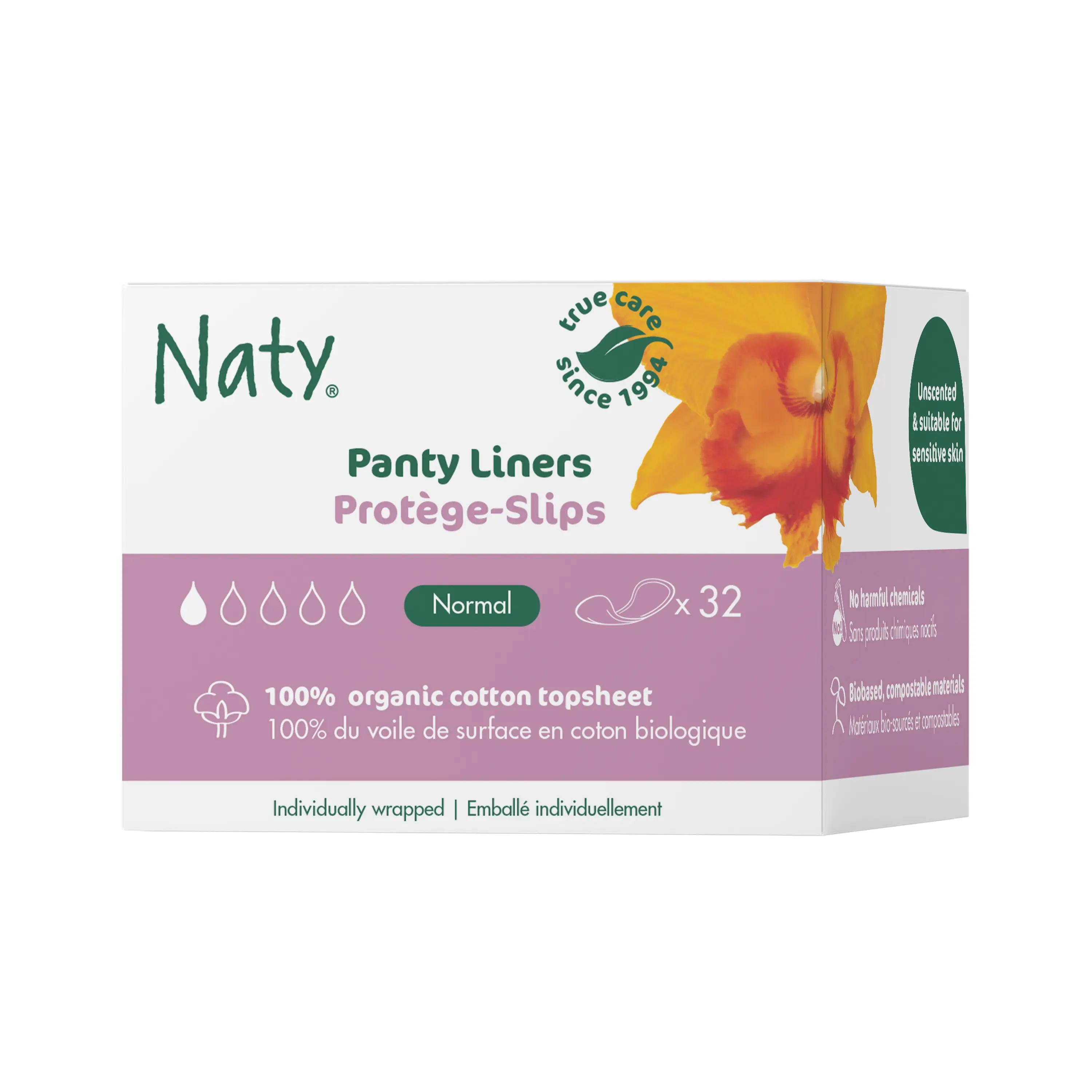Dámské slipové vložky Naty (32 ks) - normal