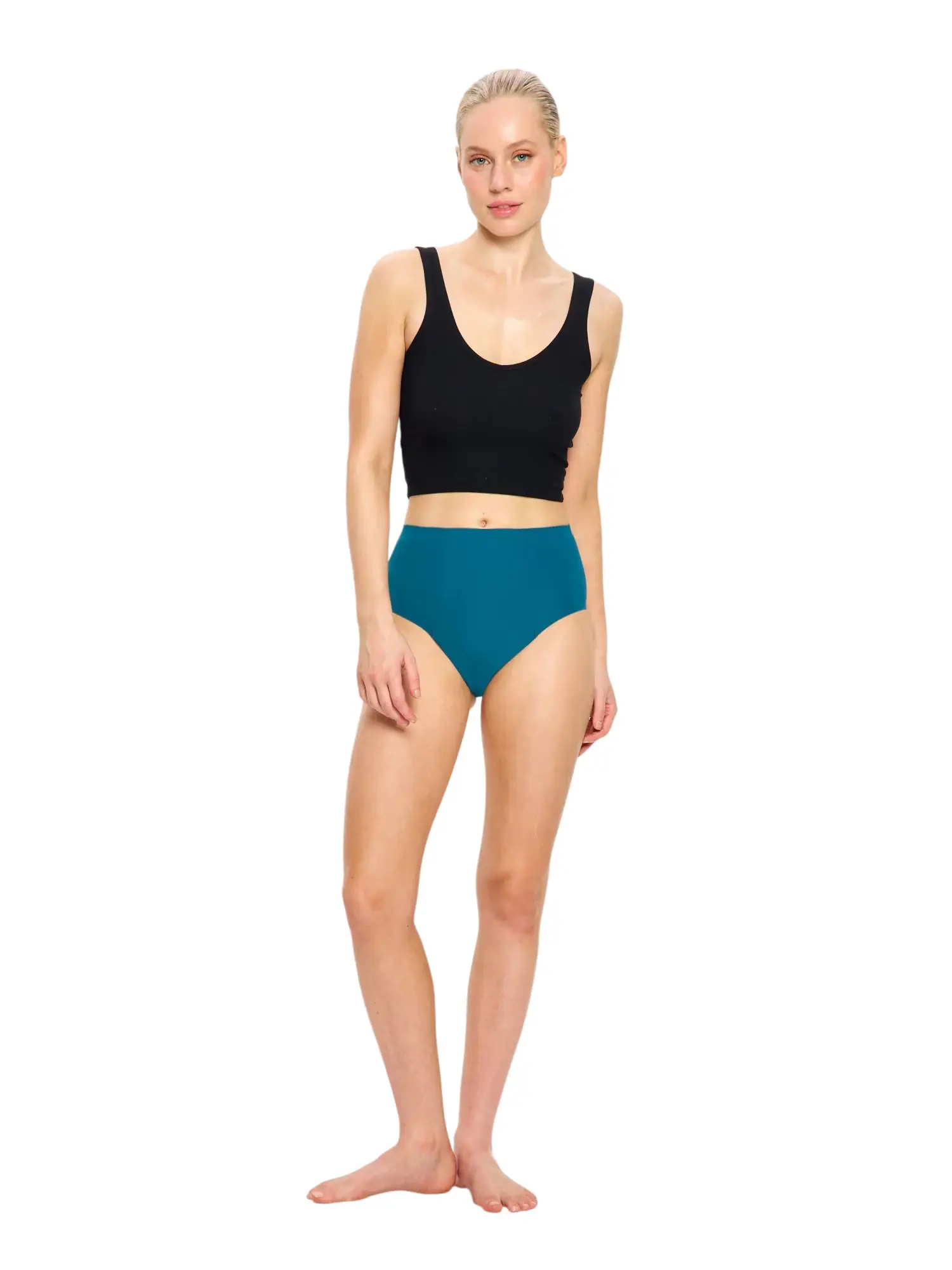 Menstruační kalhotky Modibodi Seamfree Full Brief Super Lagoon Blue (SFFBSOLGBW)