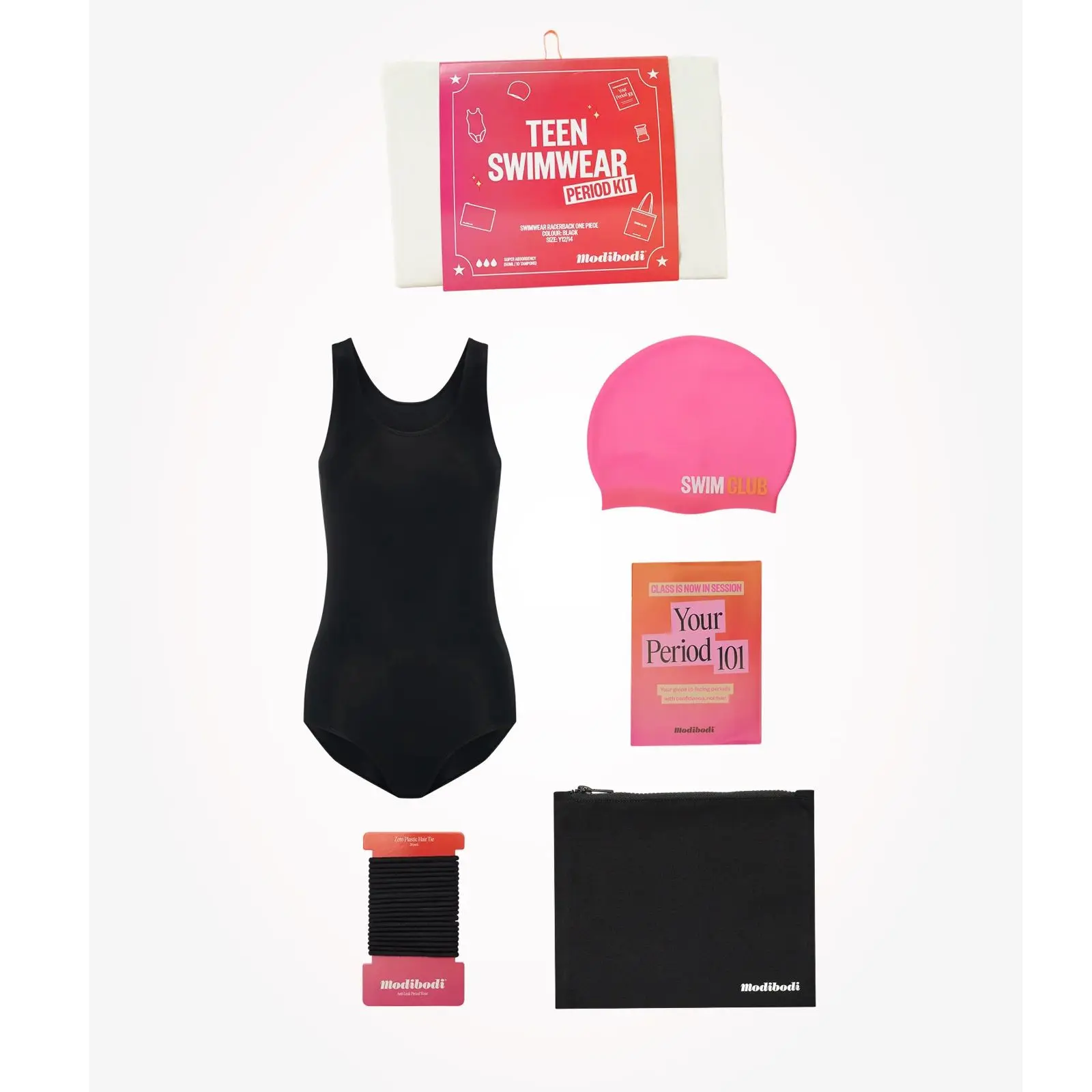 Dívčí menstruační sada na plavání Swim Period Kit One Piece super (OTMIPKSOBLAT)