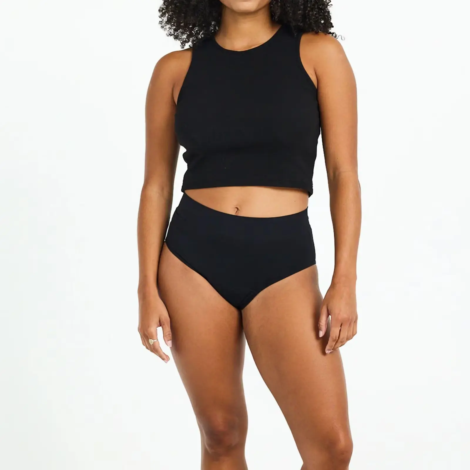 Menstruační kalhotky Modibodi ModiComfort Seamless Full Brief Light Black (SLFBLMBLAW) M