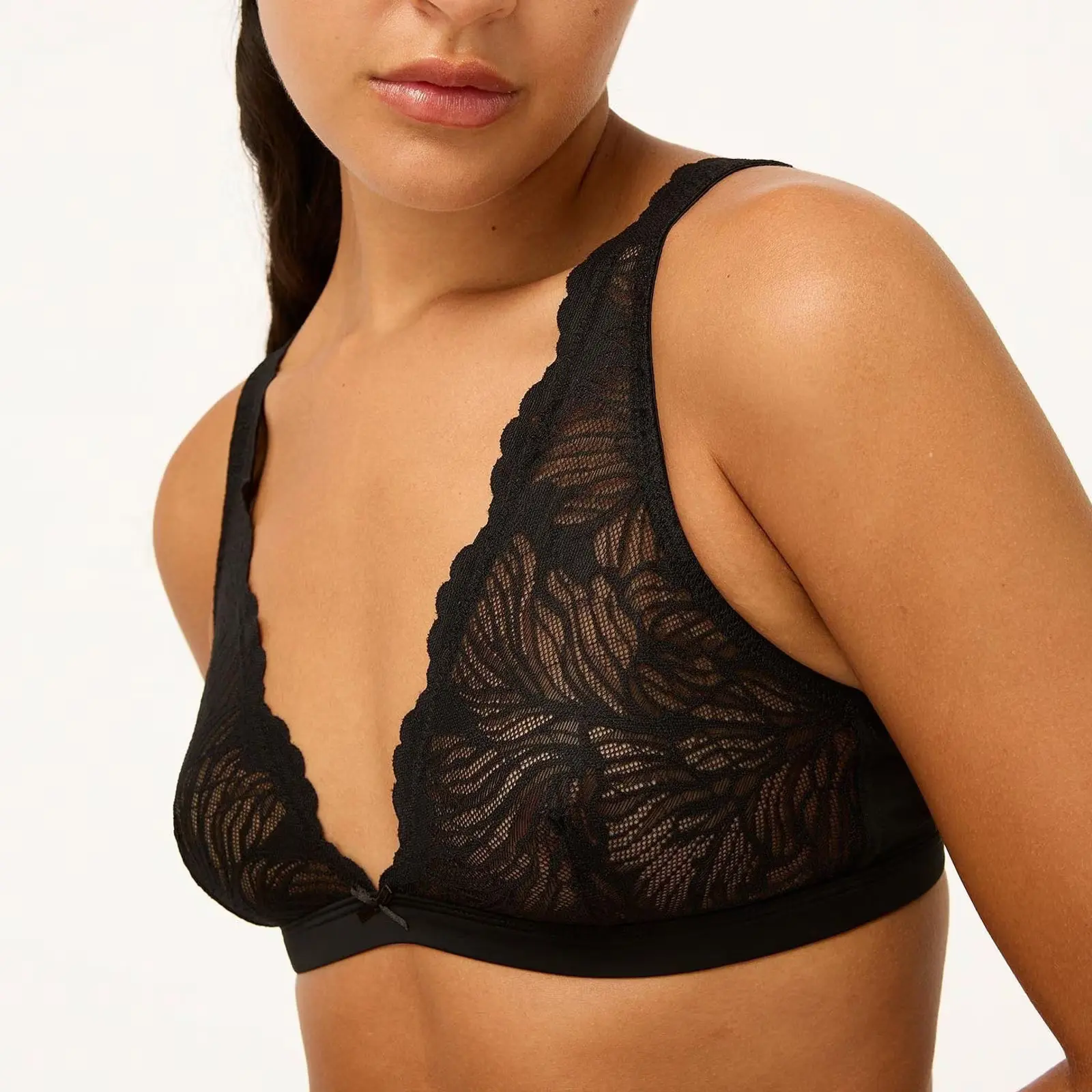 Dámská podprsenka Modibodi Sylvie Bralette Noir Black (INBABENANRBW)