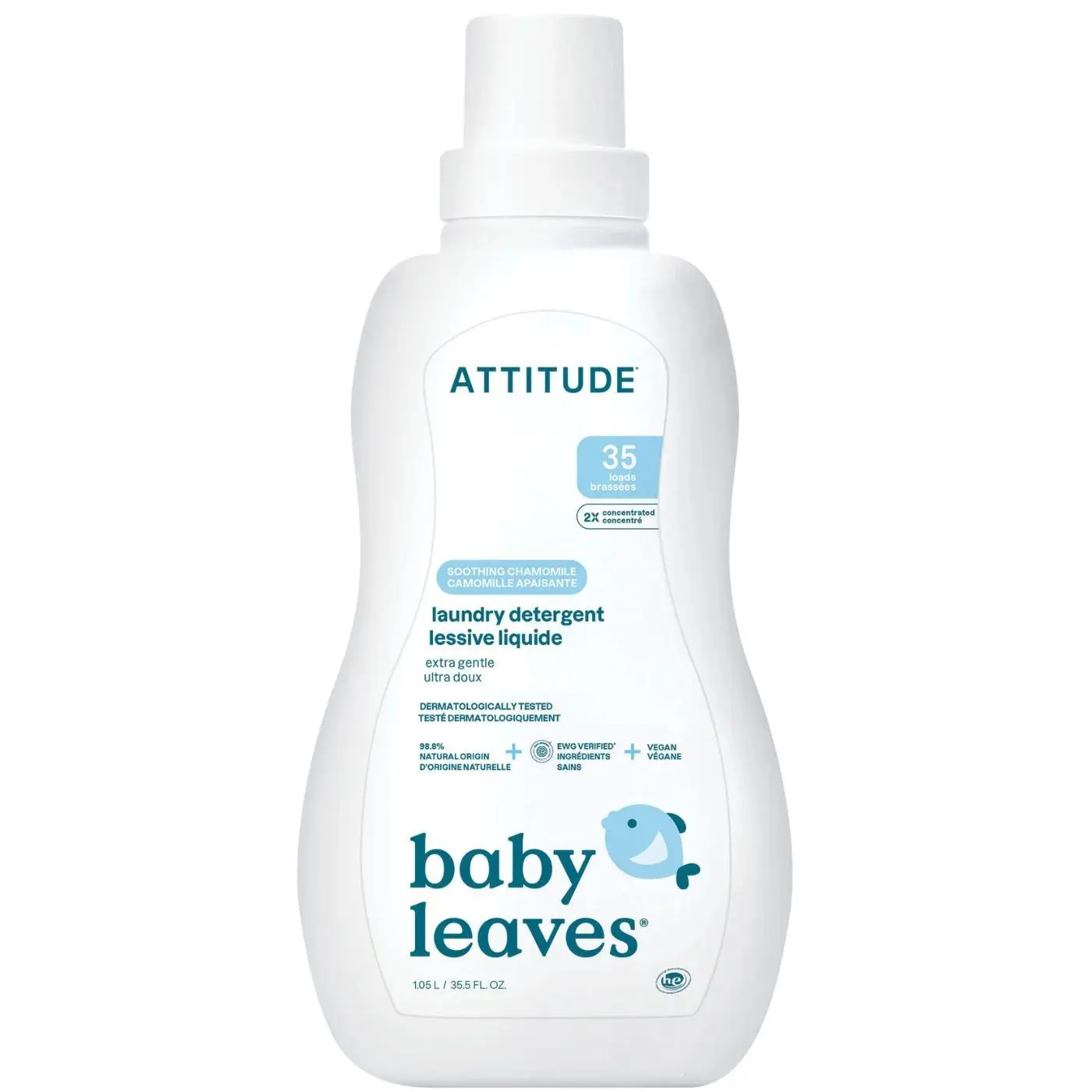 Prací gel pro děti ATTITUDE Baby leaves s vůní heřmánku 1050 ml/35 pracích dávek (AT021)