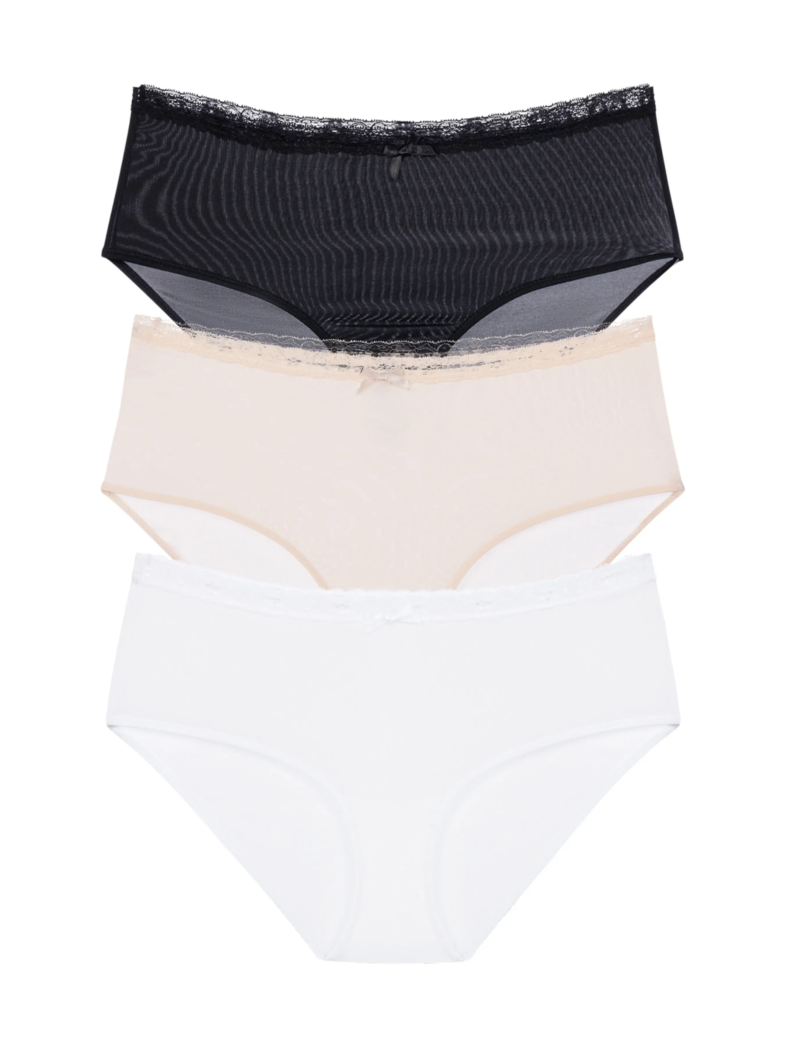 3PACK dámské kalhotky hipster Dorina Essential Microfibre vícebarevné (DCMI0013MI138-3X0190) 3XL