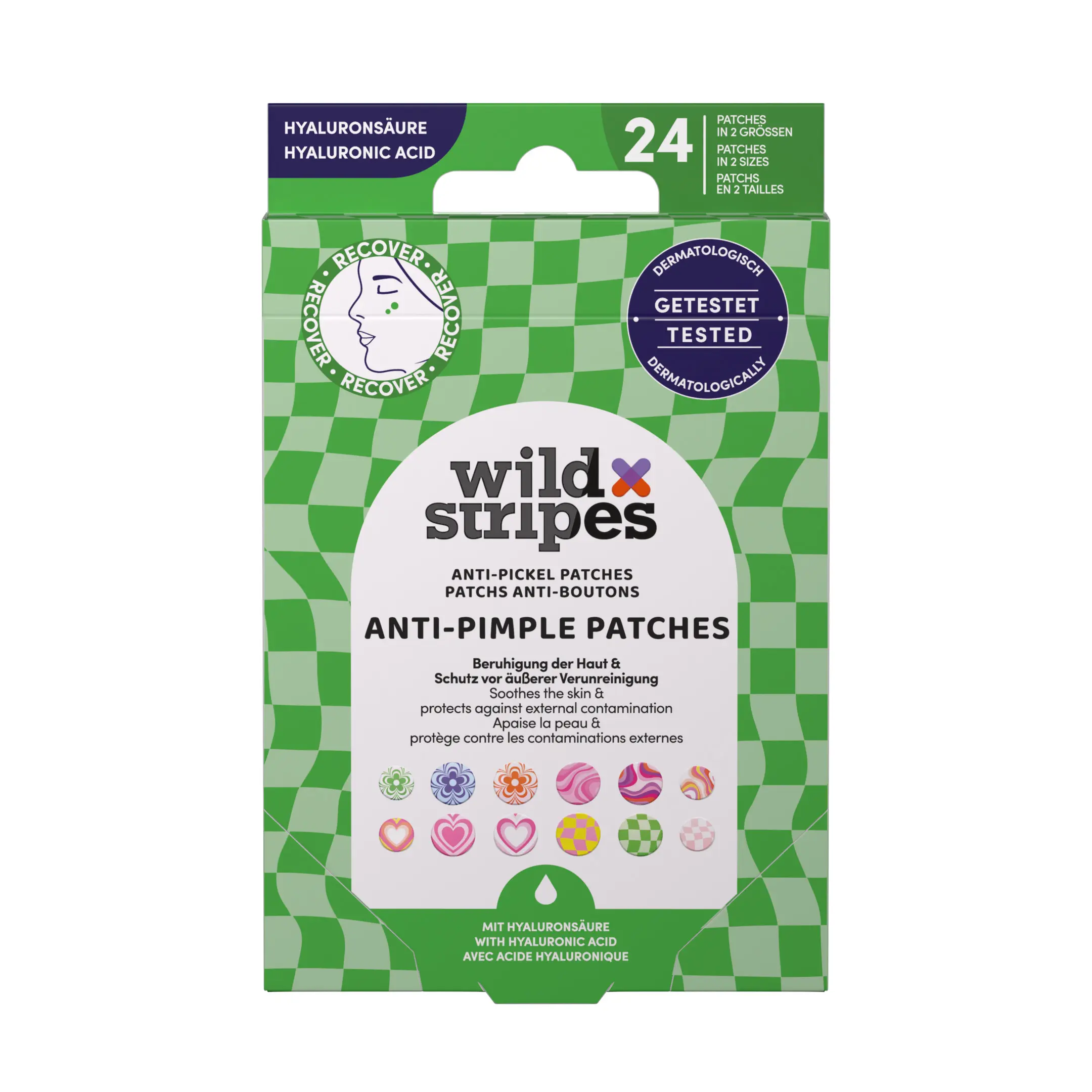 Náplasti Wild Stripes Anti-Pimple Patches Groovy Protect (WS-PP-GR-101)