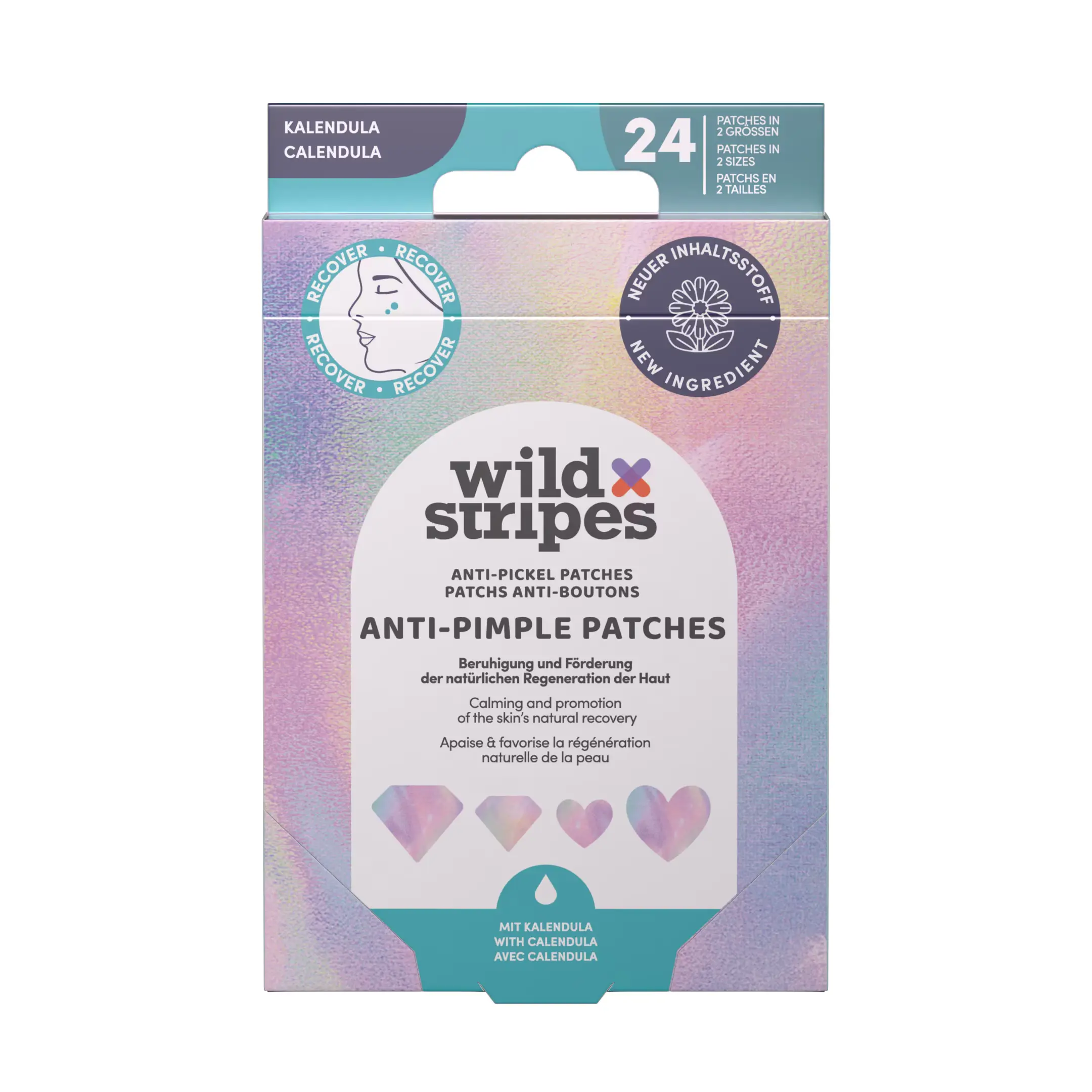 Wild Stripes Náplasti na akné Diamond Recover Anti-Pimple Patches 24 ks