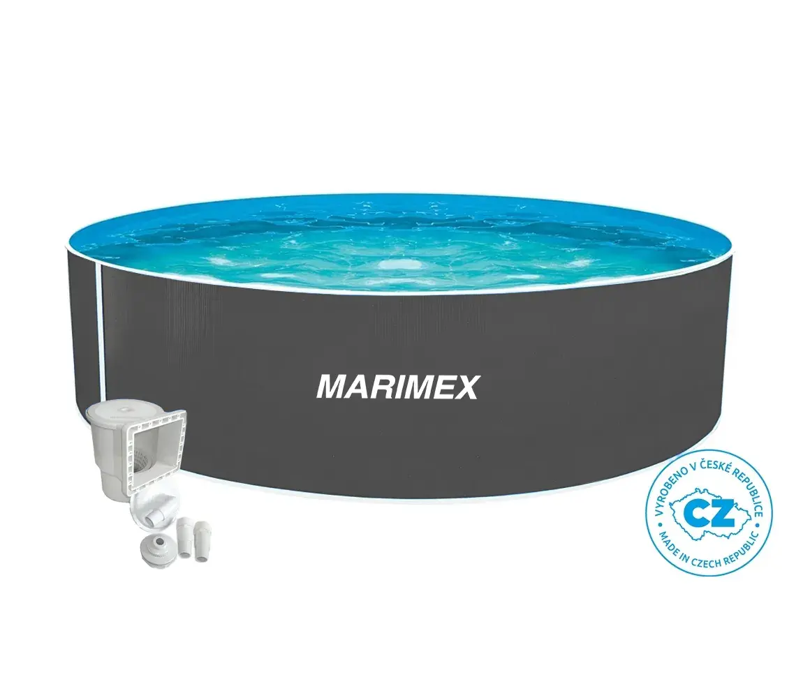 Marimex Bazén Orlando 4,57x1,07 m - ŠEDÝ, bazén, fólie, skimmer