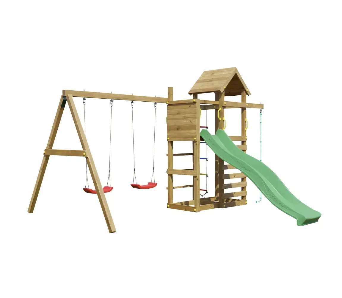 Marimex | Dětské hřiště Marimex Play Basic 011 + zelená skluzavka | 11640592