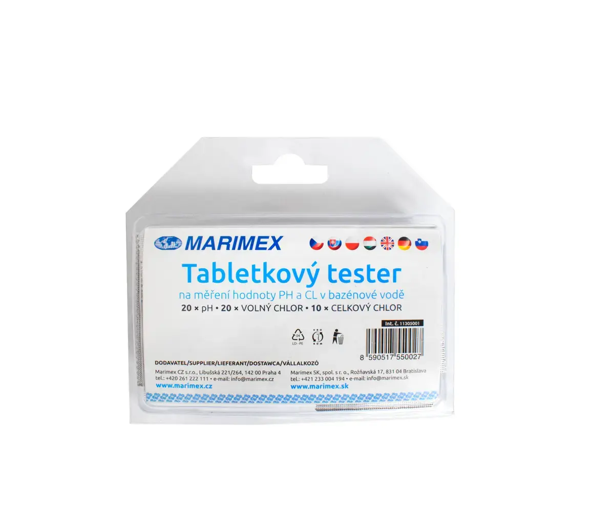 Marimex tabletový tester na pH a chlorovou koncentraci