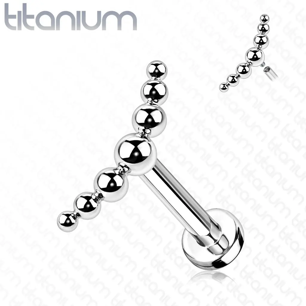 Piercing do brady / ucha TITAN (1,2 x 6 mm) - TIT1134-1206