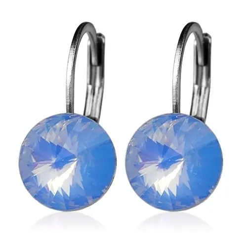 S4U Ocelové náušnice - Opal Blue, 8 mm - NBSS08-OPB
