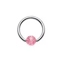 Piercing - kruh (červená) - K01021-06