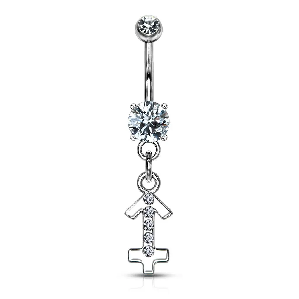 Piercing do pupíku - znamení střelec - WP01141-07