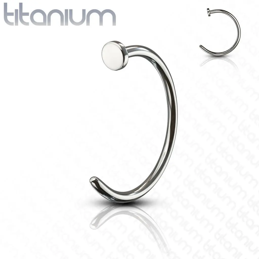 Piercing do nosu - kruh titan (0,8 x 10 mm) - TIT1048-0810