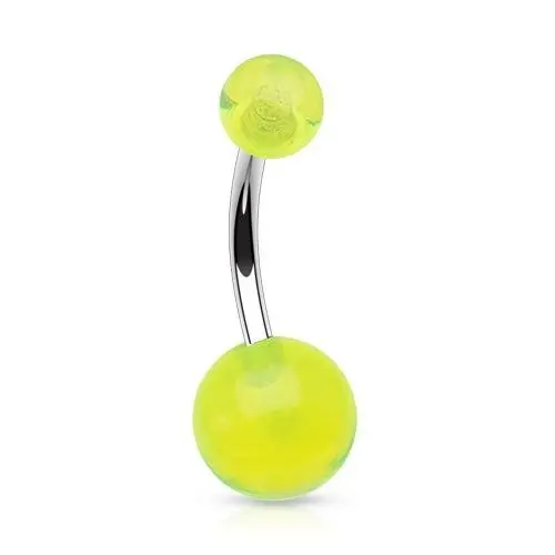 Piercing do pupíku - banánek (svítivě zelená) - BA01017-G