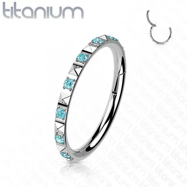 Segment kruh - helix / cartilage / tragus piercing TITAN