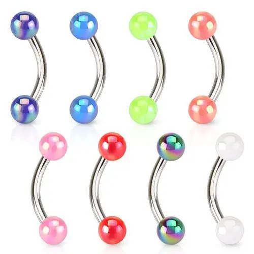 Piercing do obočí metalické kuličky