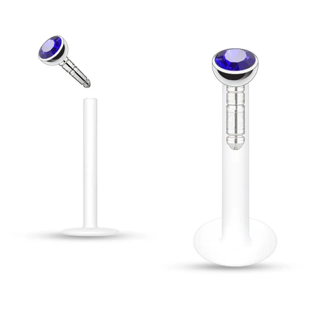 S4U Labreta BioFlex, zirkon 2 mm (tmavě modrá) - LB01034-B