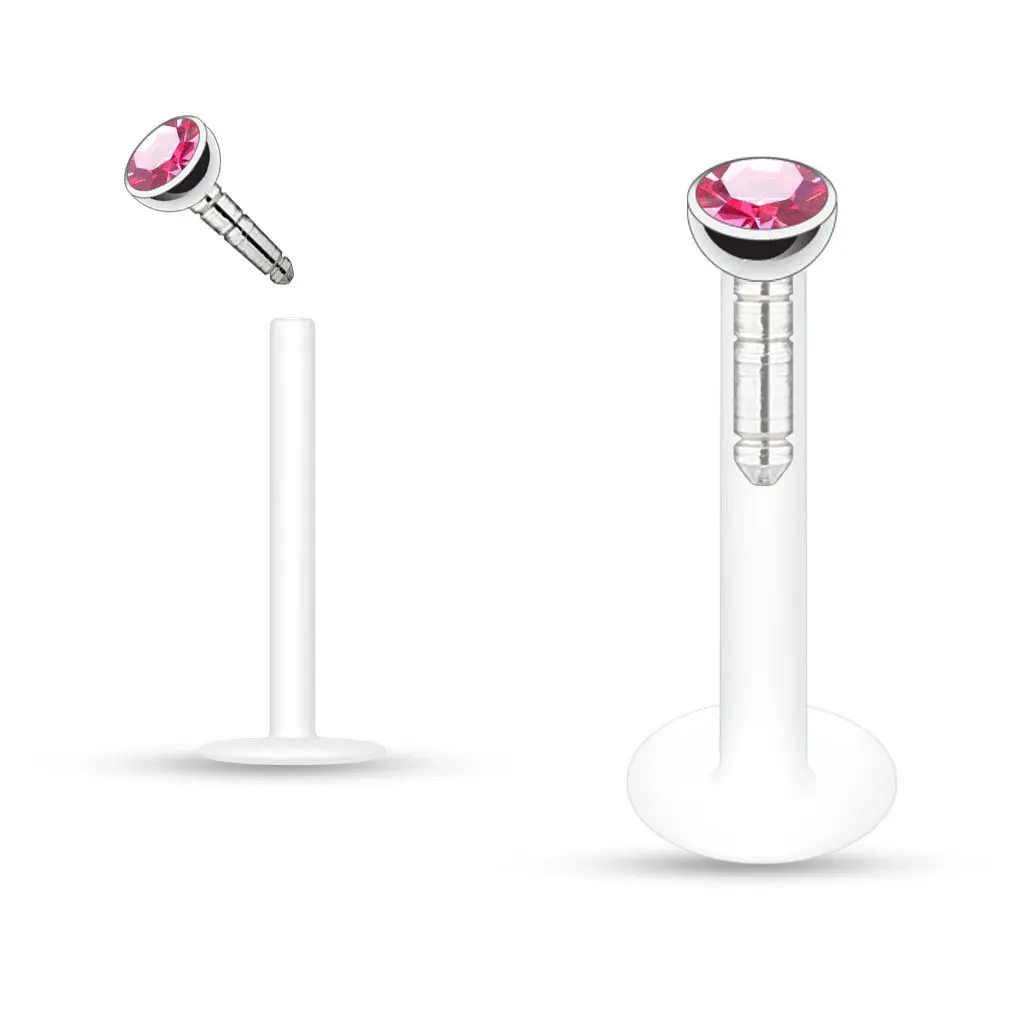 S4U Labreta BioFlex, zirkon 2 mm (růžová) - LB01034-P