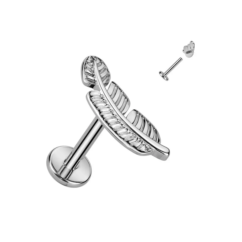 S4U Piercing do brady peříčko TITAN (1,2 x 6 mm) - TIT1251-1206