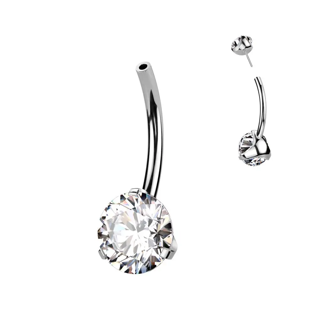 PUSH IN piercingu do pupíku TITAN (čirá) - TIT1273-C
