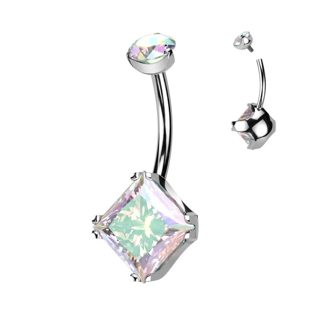 Piercing do pupíku - TITAN (duhová) - TIT1264-AB