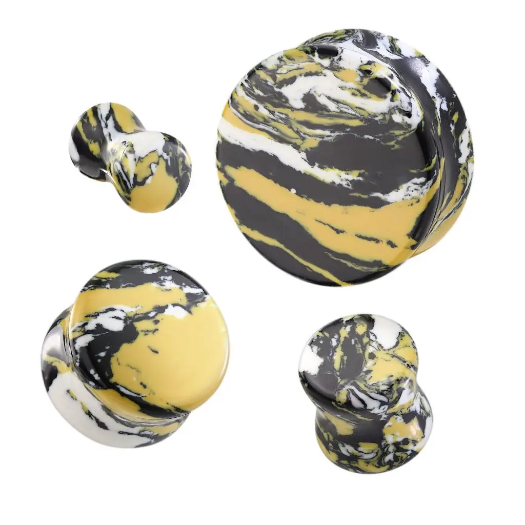 MARRE Mramorovaný plug do ucha (8 mm) - PL01278-08