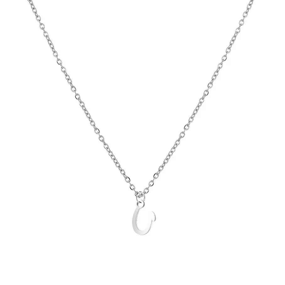 S4U Ocelový náhrdelník, písmeno U - OPD0339-U