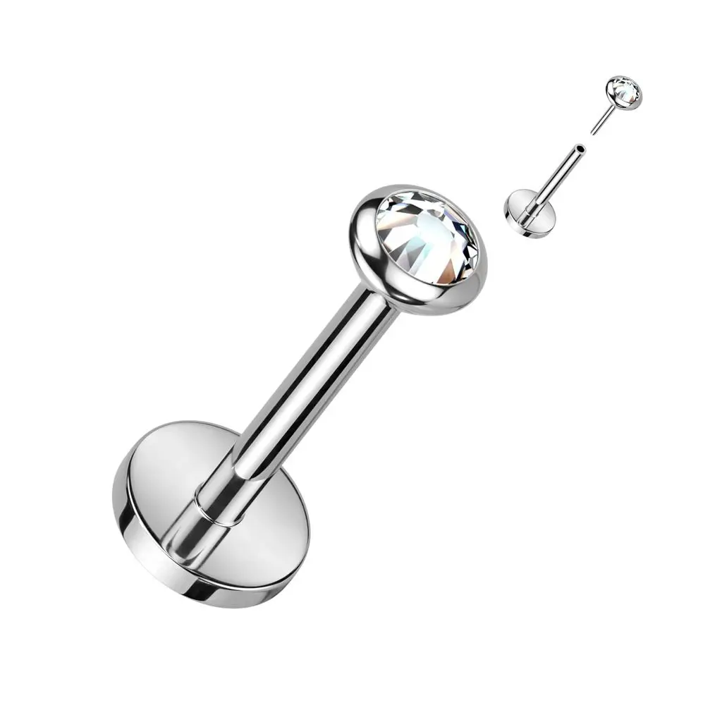 S4U PUSH IN piercing do brady / ucha TITAN (čirá) - TIT1241C-1008