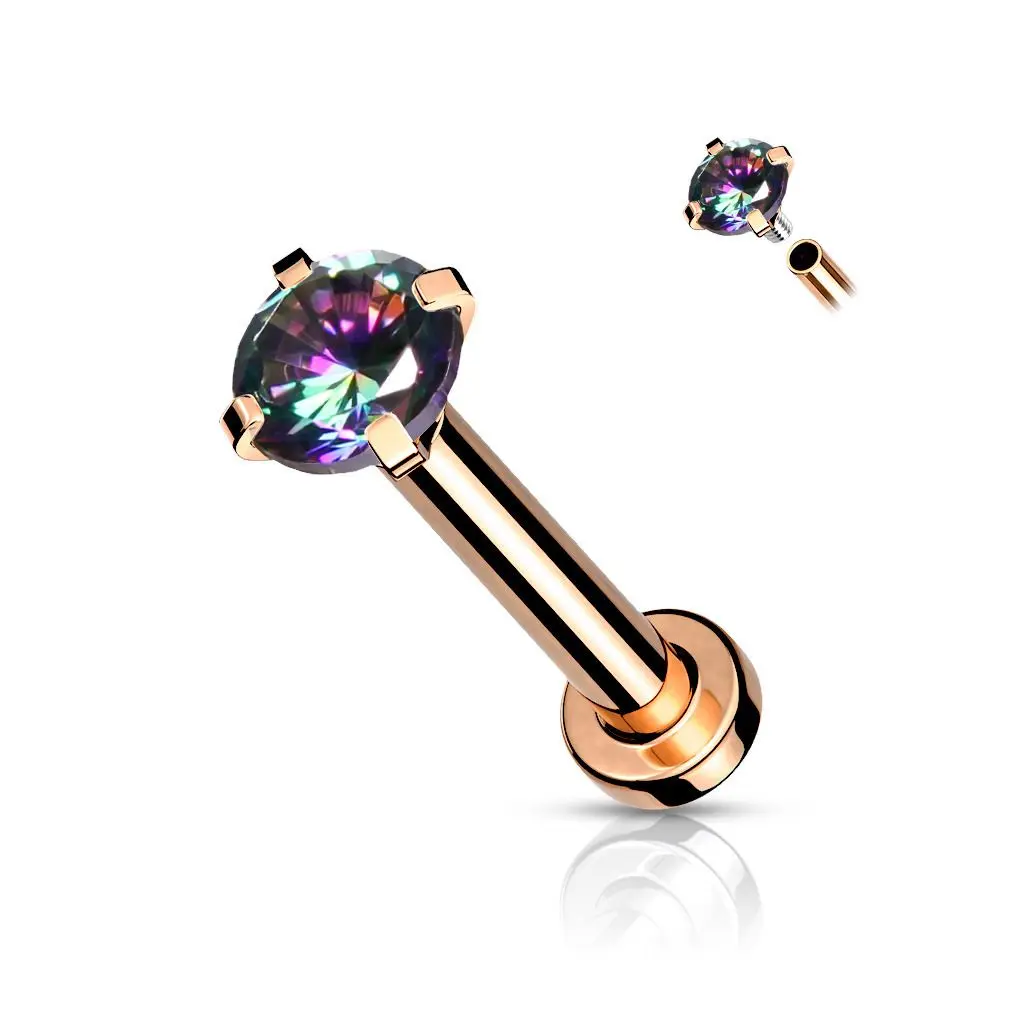 S4U Piercing do brady / cartilage / tragus 1,0 x 8 mm (2 mm) - LB1043VM-12082