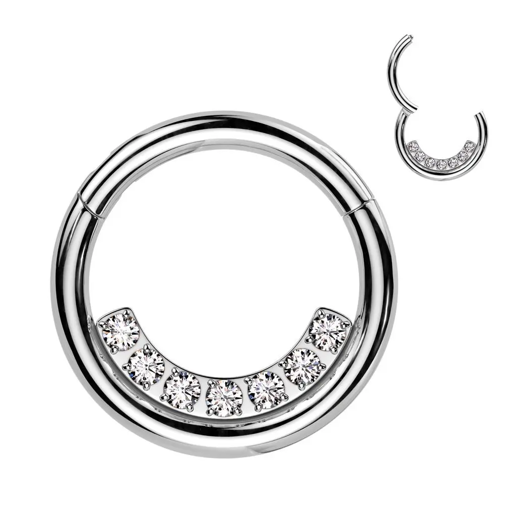Segment kruh septum / cartilage / tragus piercing (1,2 x 8 mm) - K1047-1208