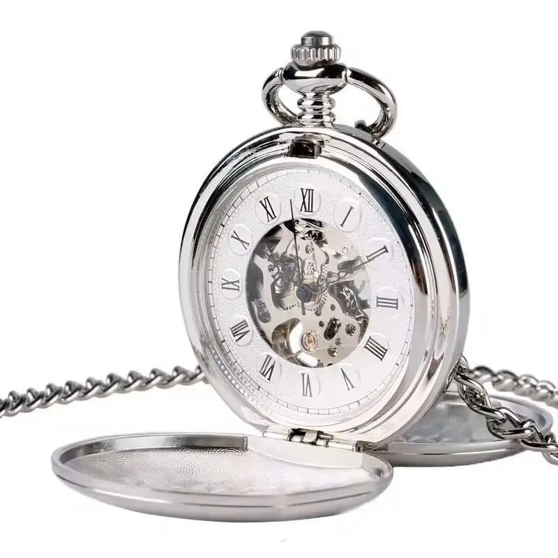 S4U Mechanické kapesní hodinky otevírací - cibule - KH0049-ST
