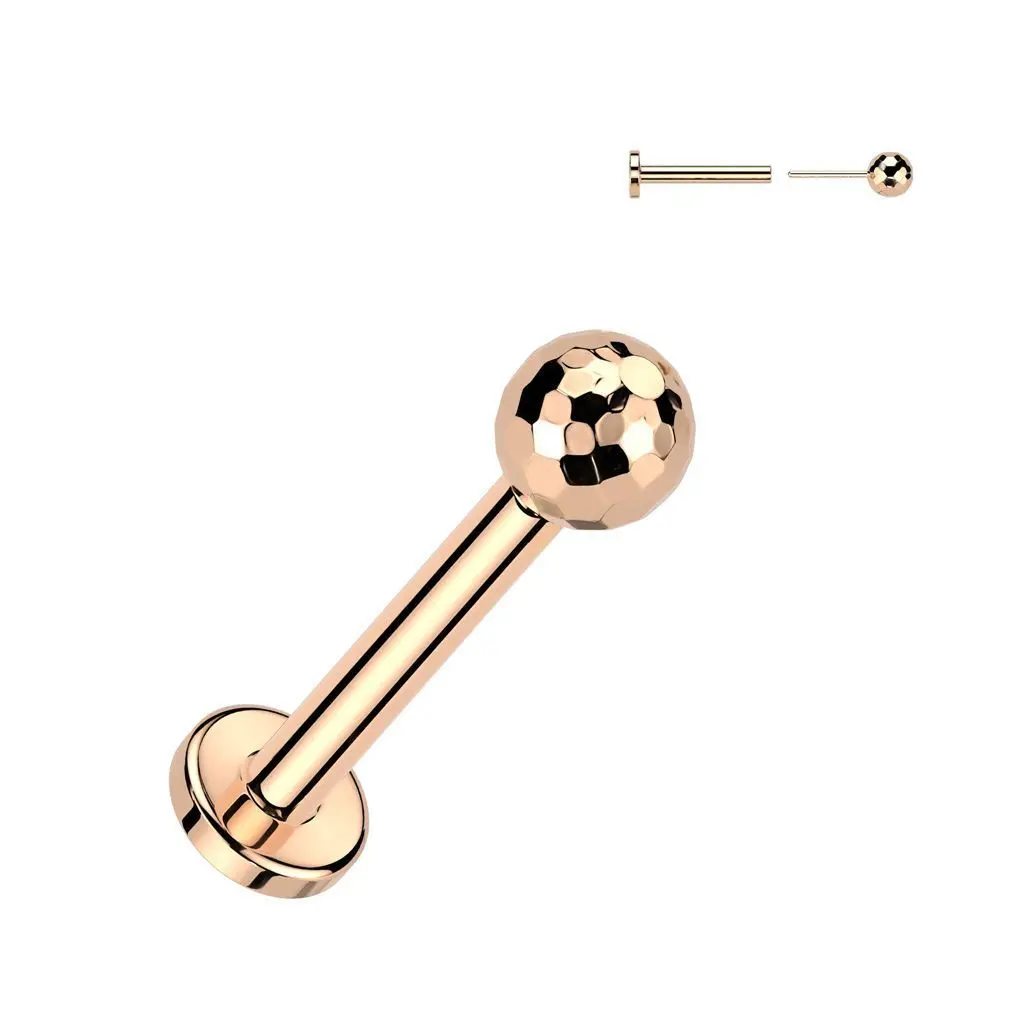MARRE Piercing do brady - PUSH IN labreta TITAN (rosegold) - TIT1324