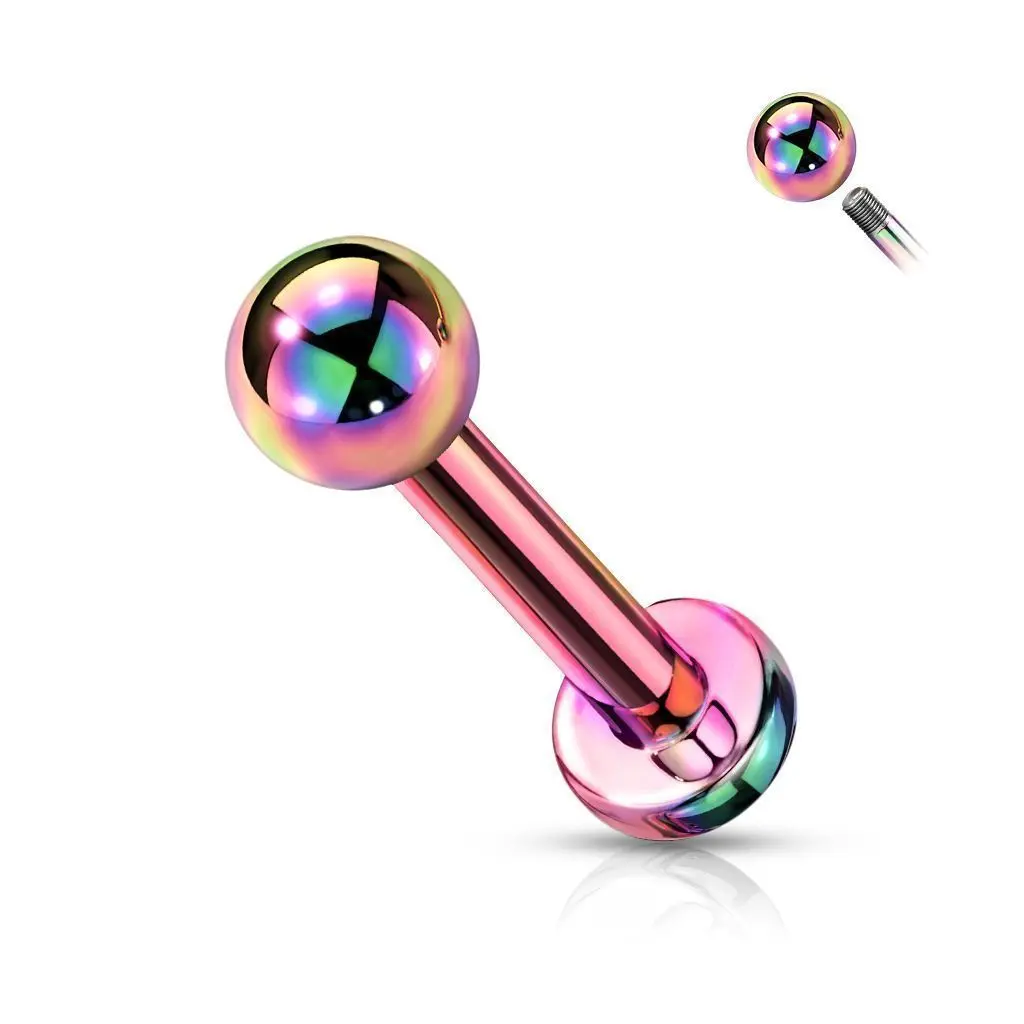 MARRE Duhový piercing do brady TITAN (1,2 x 6 mm)