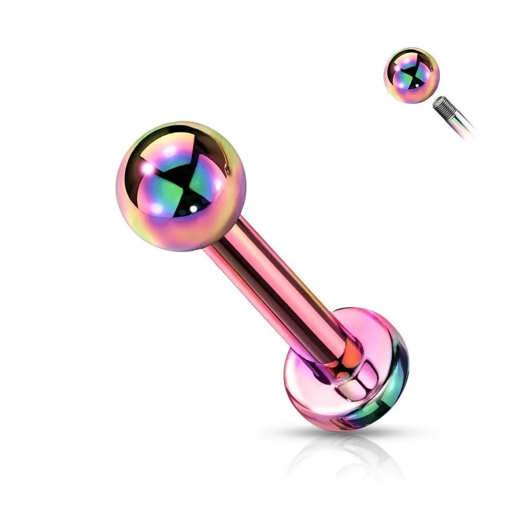 MARRE Duhový piercing do brady TITAN (1,2 x 8 mm)