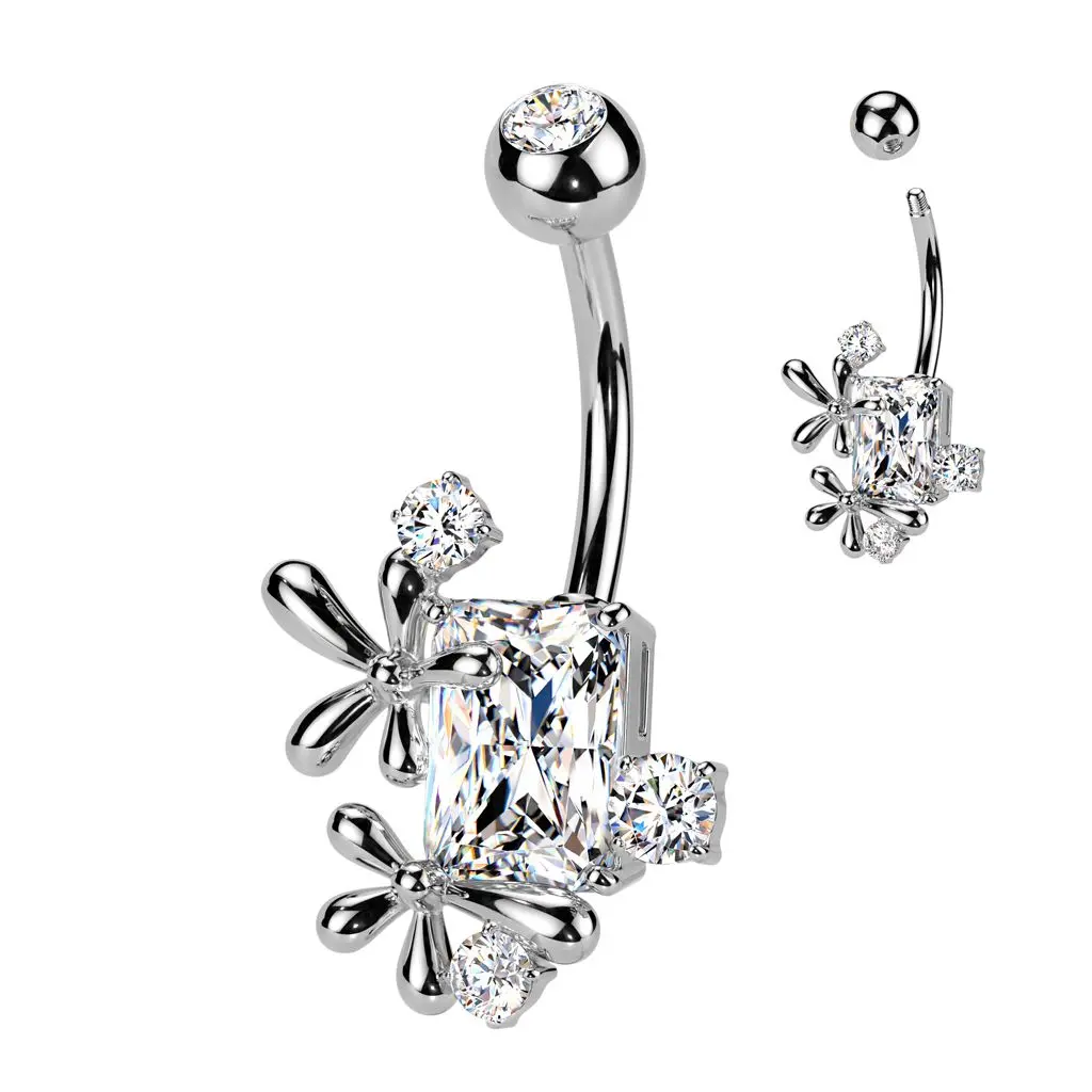 Piercing do pupíku kytičky
