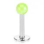MARRE Piercing do brady - labreta (zelená) - LB01050-G