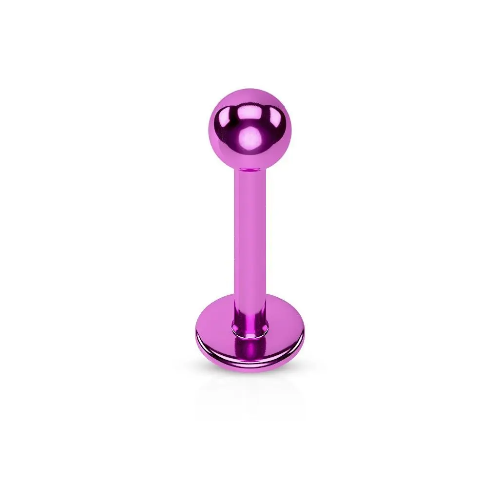 S4U Piercing do brady - labreta (fialová, 1,2 x 6 x 3 mm) - LB1035A-1206