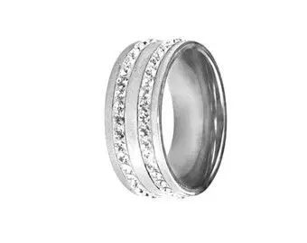 Prsten chirurgická ocel s krystaly Swarovski RSSW08 cz