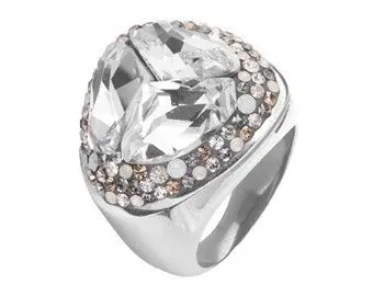 Prsten RSSW14 cz s krystaly Swarovski Elements