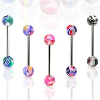 Piercing činka do jazyku HWBAQ0154