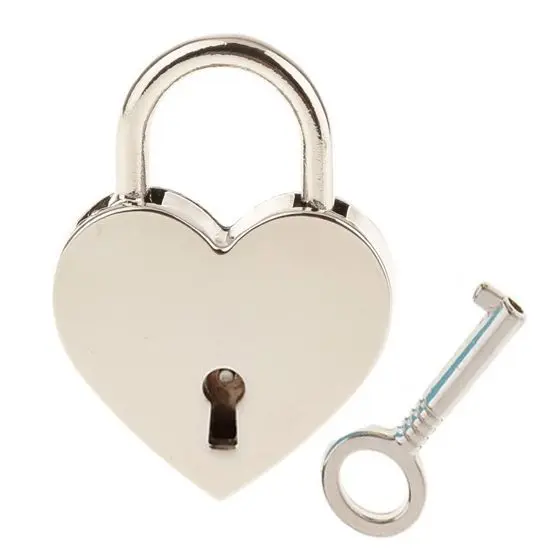 S4U Zámeček lásky - srdíčko stříbrné, rozměr 39 x 30 mm - ZA0022