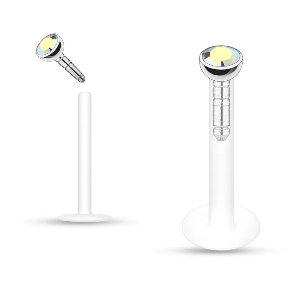 S4U Labreta BioFlex, zirkon 2 mm (duhová) - LB01034-AB
