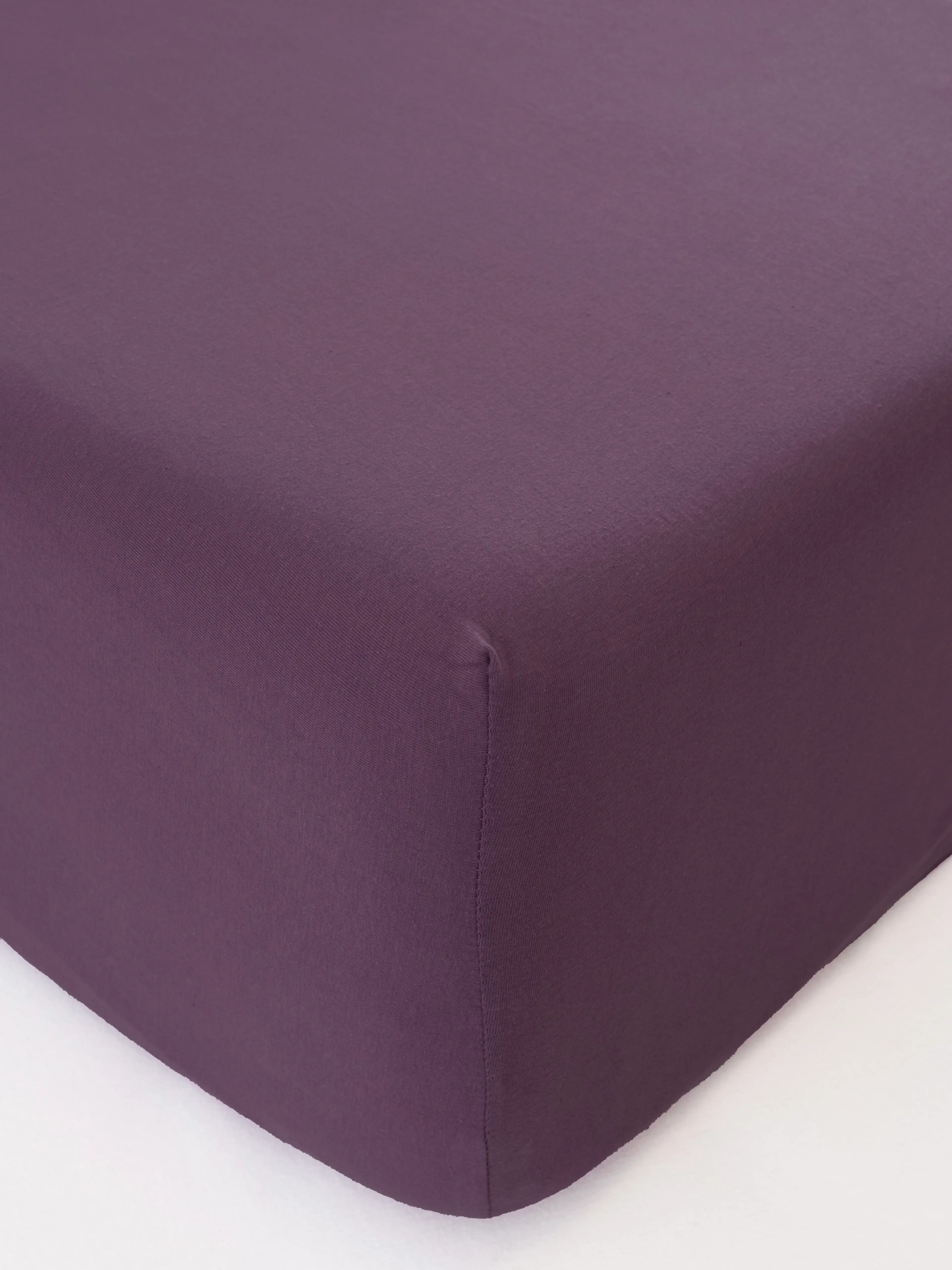 MKLuzkoviny.cz Jersey prostěradlo s elastanem Deluxe 90 × 200 cm – ametystová