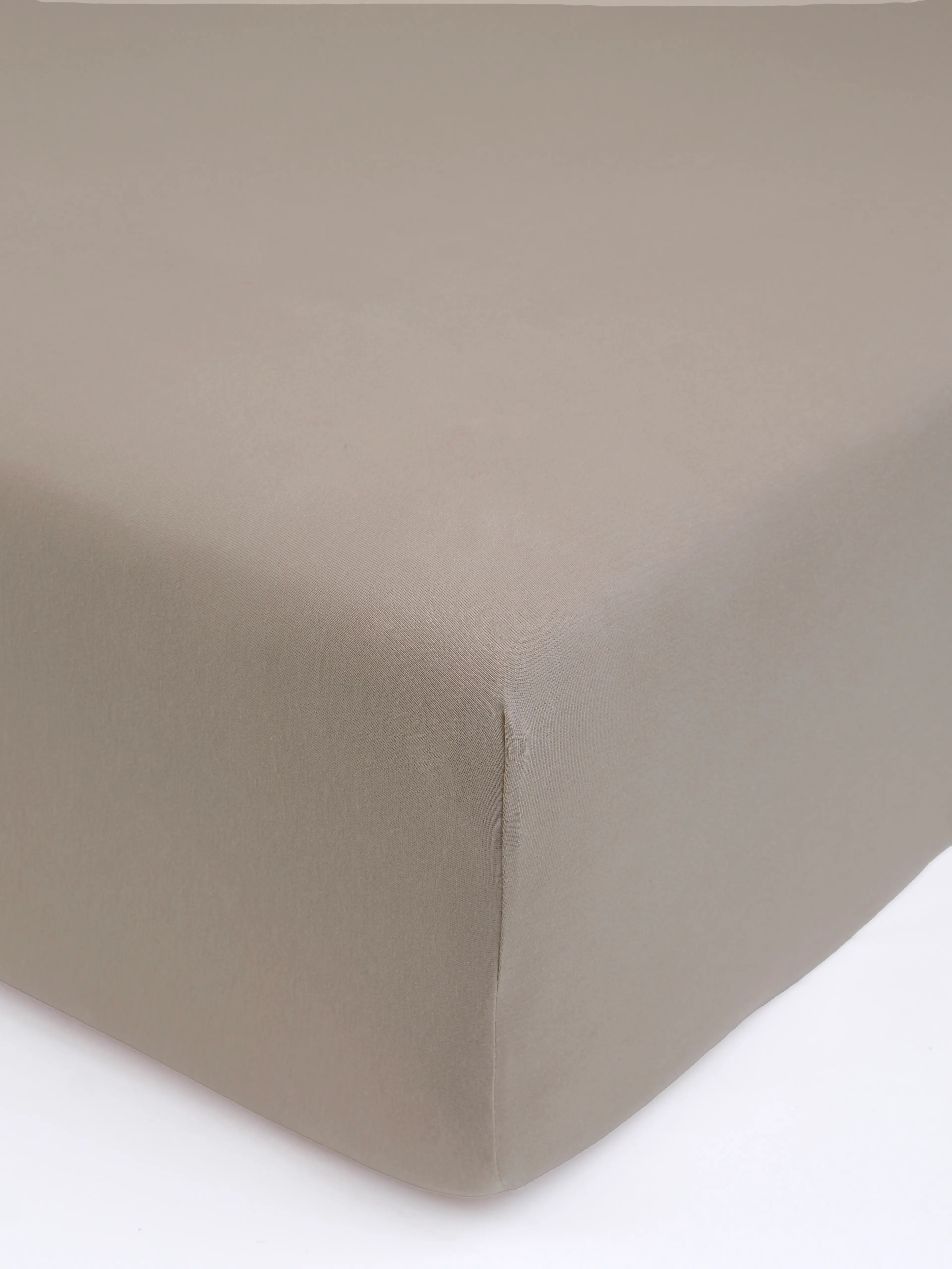 MKLuzkoviny.cz Jersey prostěradlo s elastanem Deluxe 160 × 200 cm – šedohnědé
