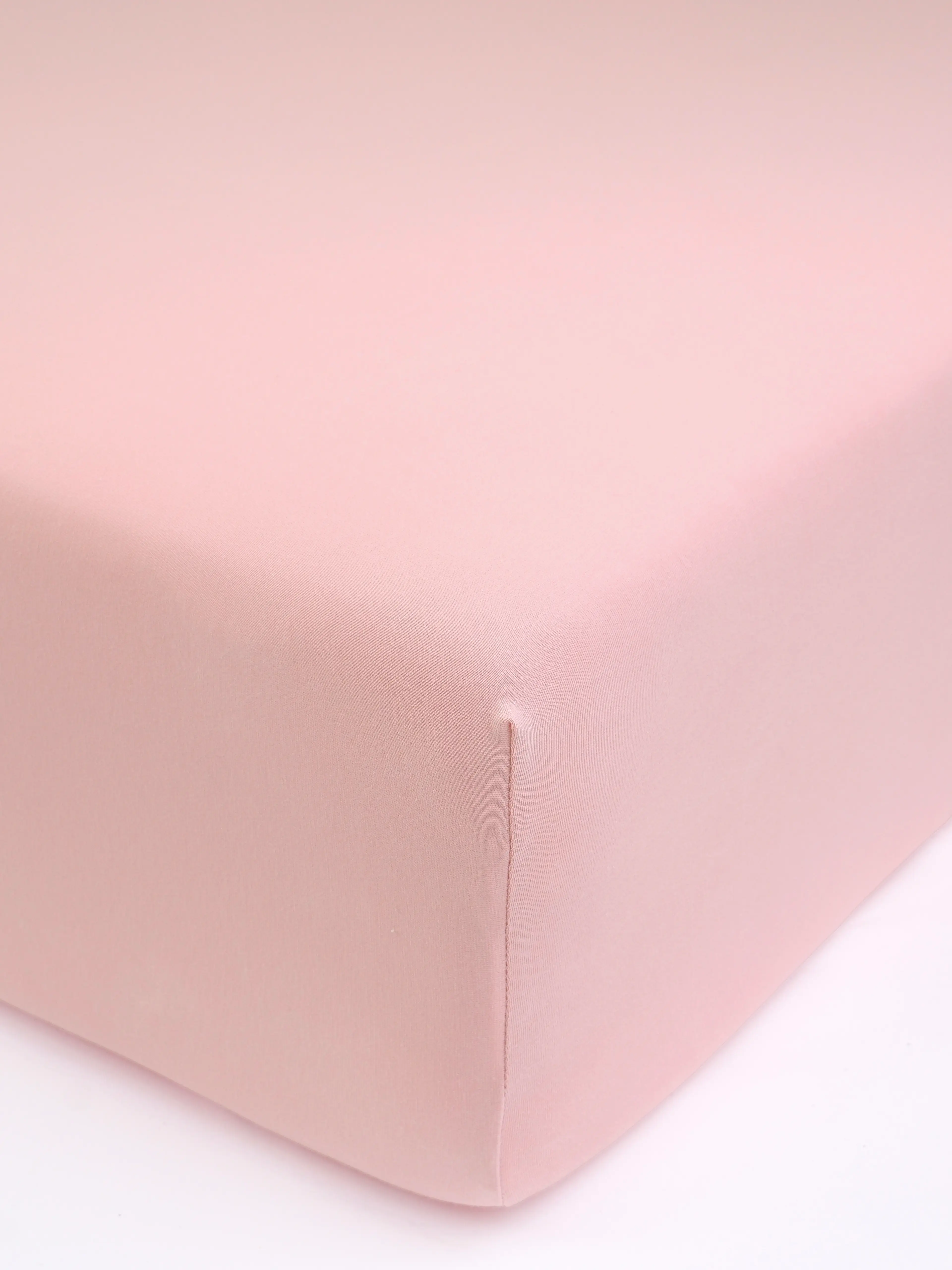 MKLuzkoviny.cz Jersey prostěradlo do postýlky s elastanem Deluxe 60 × 120 cm - starorůžová