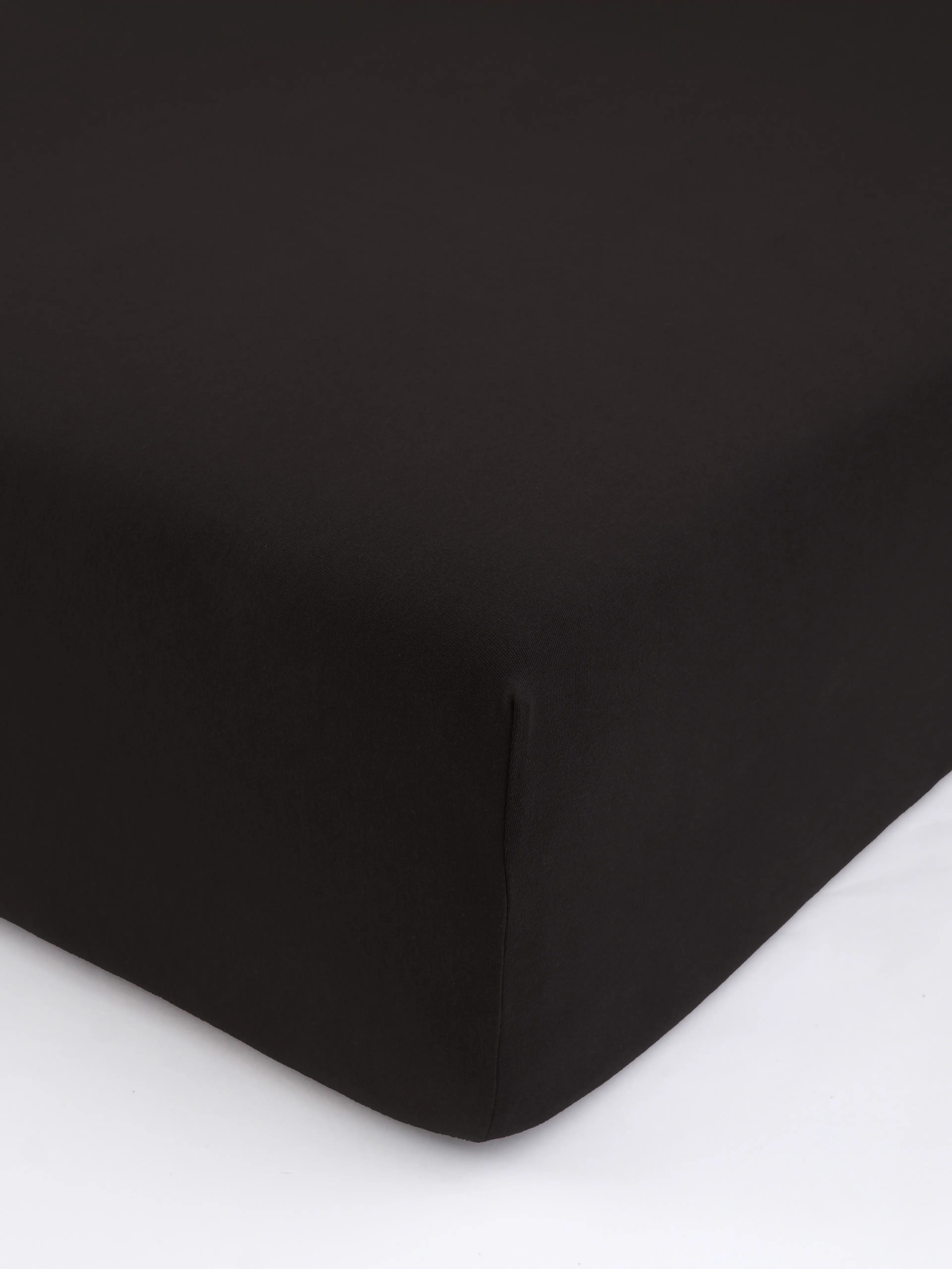 MKLuzkoviny.cz Jersey prostěradlo s elastanem Deluxe 90 × 200 cm – tmavě hnědé