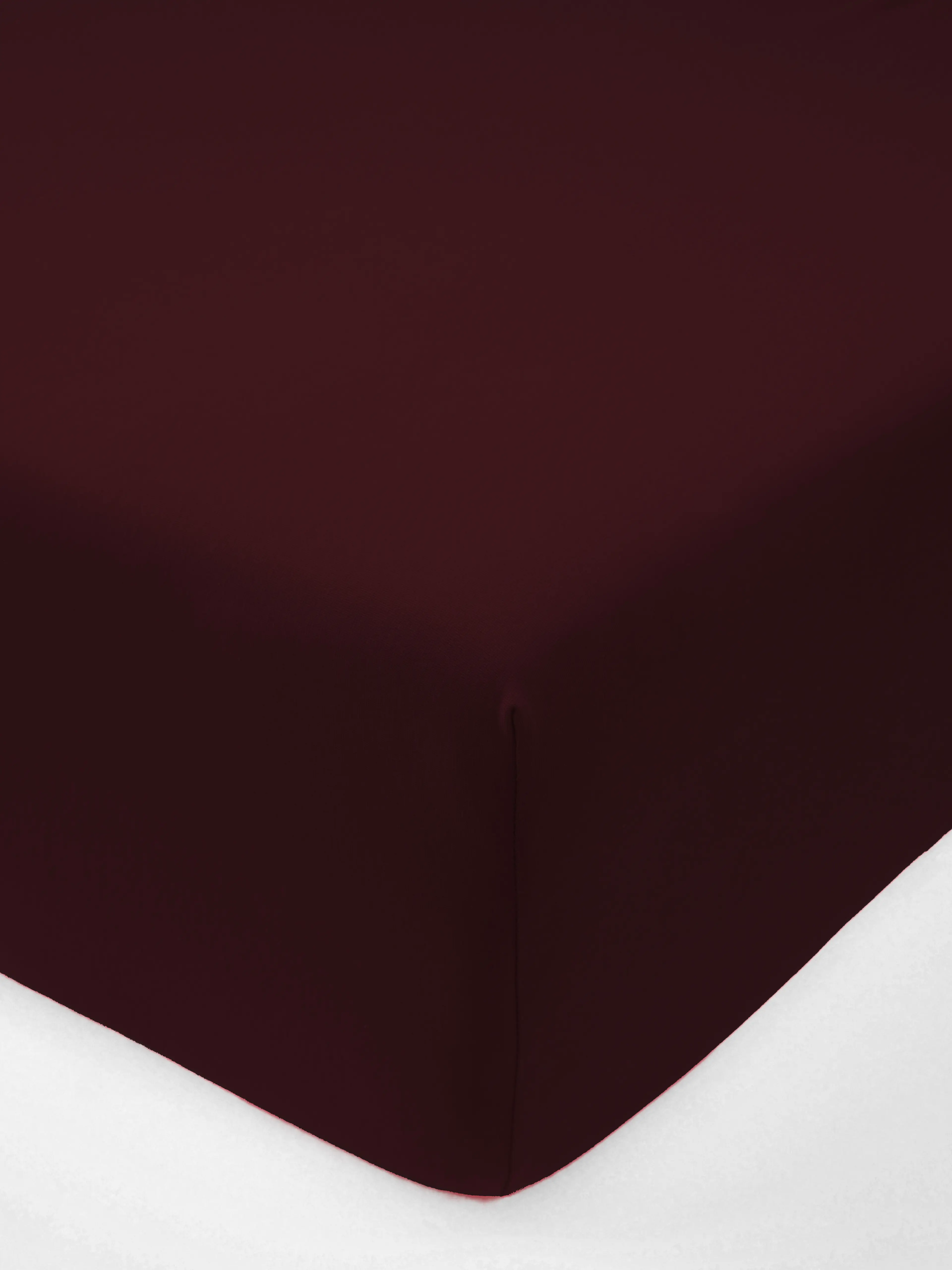MKLuzkoviny.cz Jersey prostěradlo s elastanem Deluxe 120 × 200 cm - vínově červené