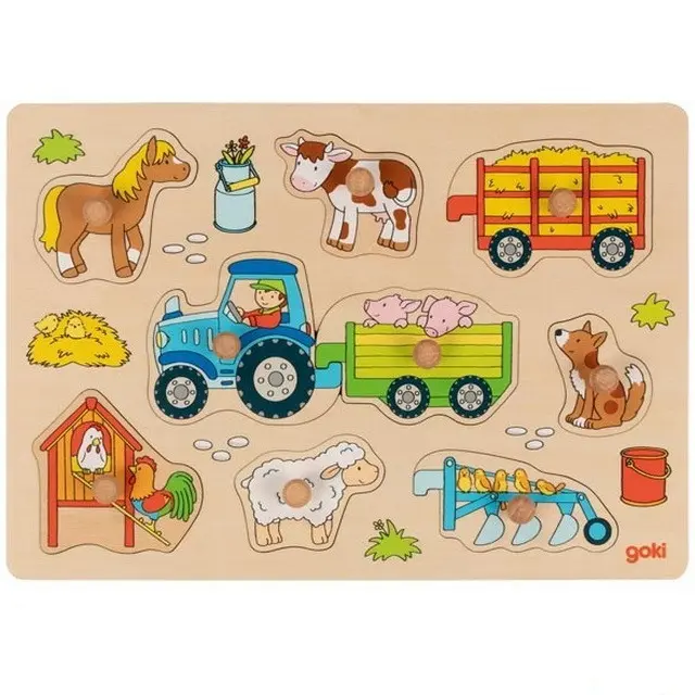 Traktor na farmě - puzzle z kategorie Maxi dieliky