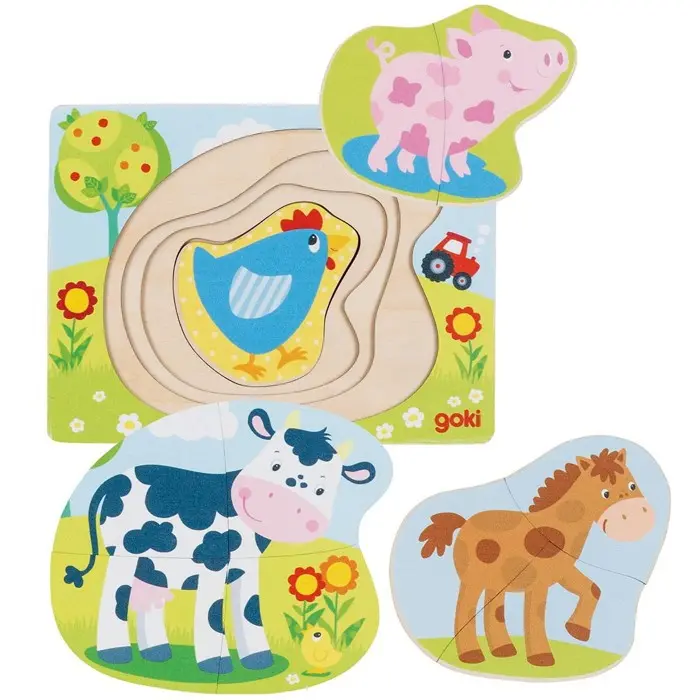 Zvířátka z farmy - puzzle z kategorie Maxi dieliky